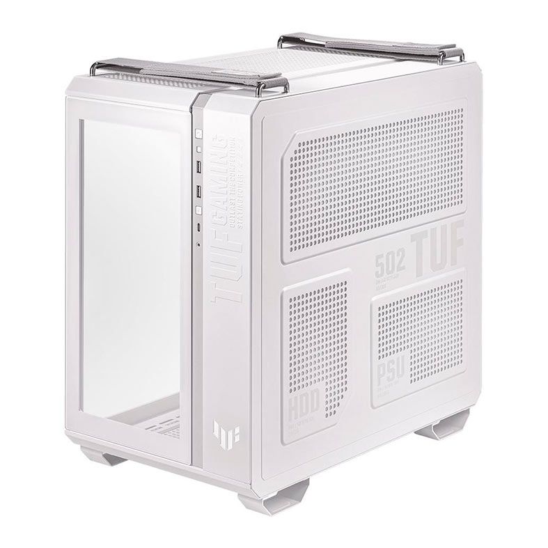 Gabinete Gamer Asus Tuf Gaming Gt502 Branco Lateral de Vidro Atx/Micro-Atx/Mini-Itx - 90dc0093-B00000