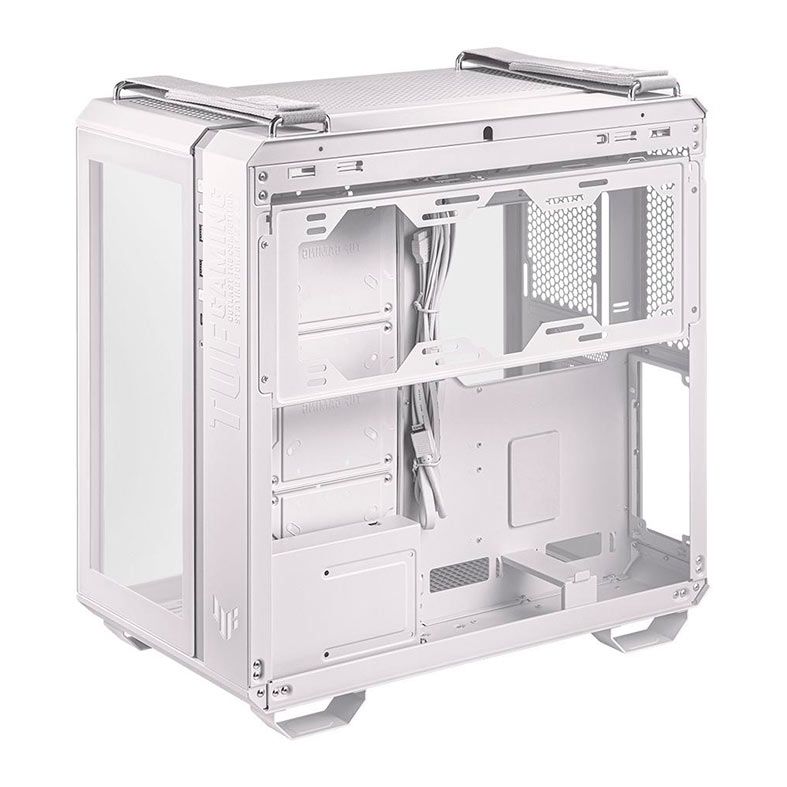 Gabinete Gamer Asus Tuf Gaming Gt502 Branco Lateral de Vidro Atx/Micro-Atx/Mini-Itx - 90dc0093-B00000