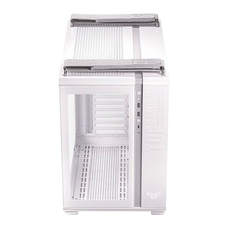 Gabinete Gamer Asus Tuf Gaming Gt502 Branco Lateral de Vidro Atx/Micro-Atx/Mini-Itx - 90dc0093-B00000