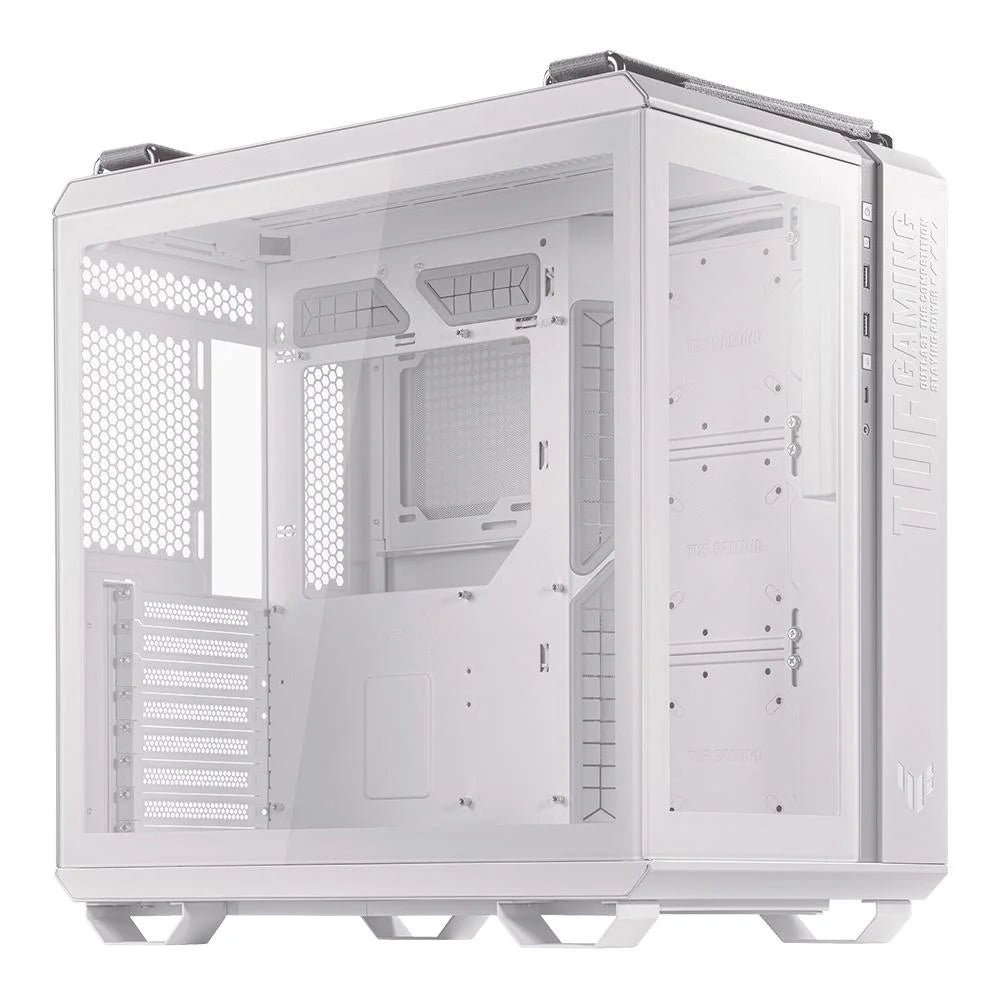 Gabinete Gamer Asus Tuf Gaming Gt502 Branco Lateral de Vidro Atx/Micro-Atx/Mini-Itx - 90dc0093-B00000