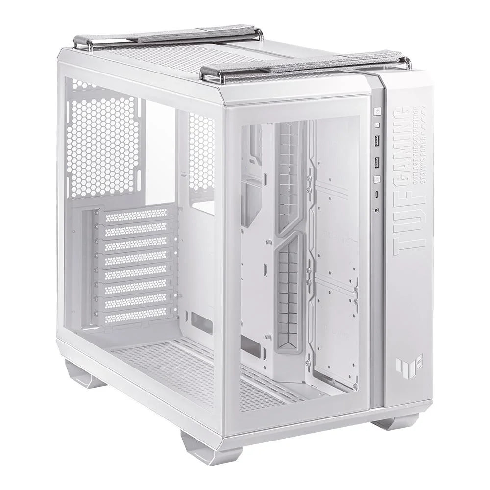 Gabinete Gamer Asus Tuf Gaming Gt502 Branco Lateral de Vidro Atx/Micro-Atx/Mini-Itx - 90dc0093-B00000