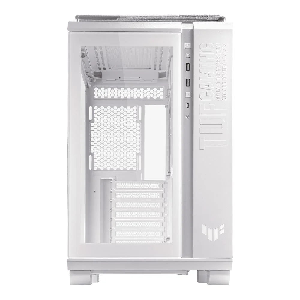Gabinete Gamer Asus Tuf Gaming Gt502 Branco Lateral de Vidro Atx/Micro-Atx/Mini-Itx - 90dc0093-B00000