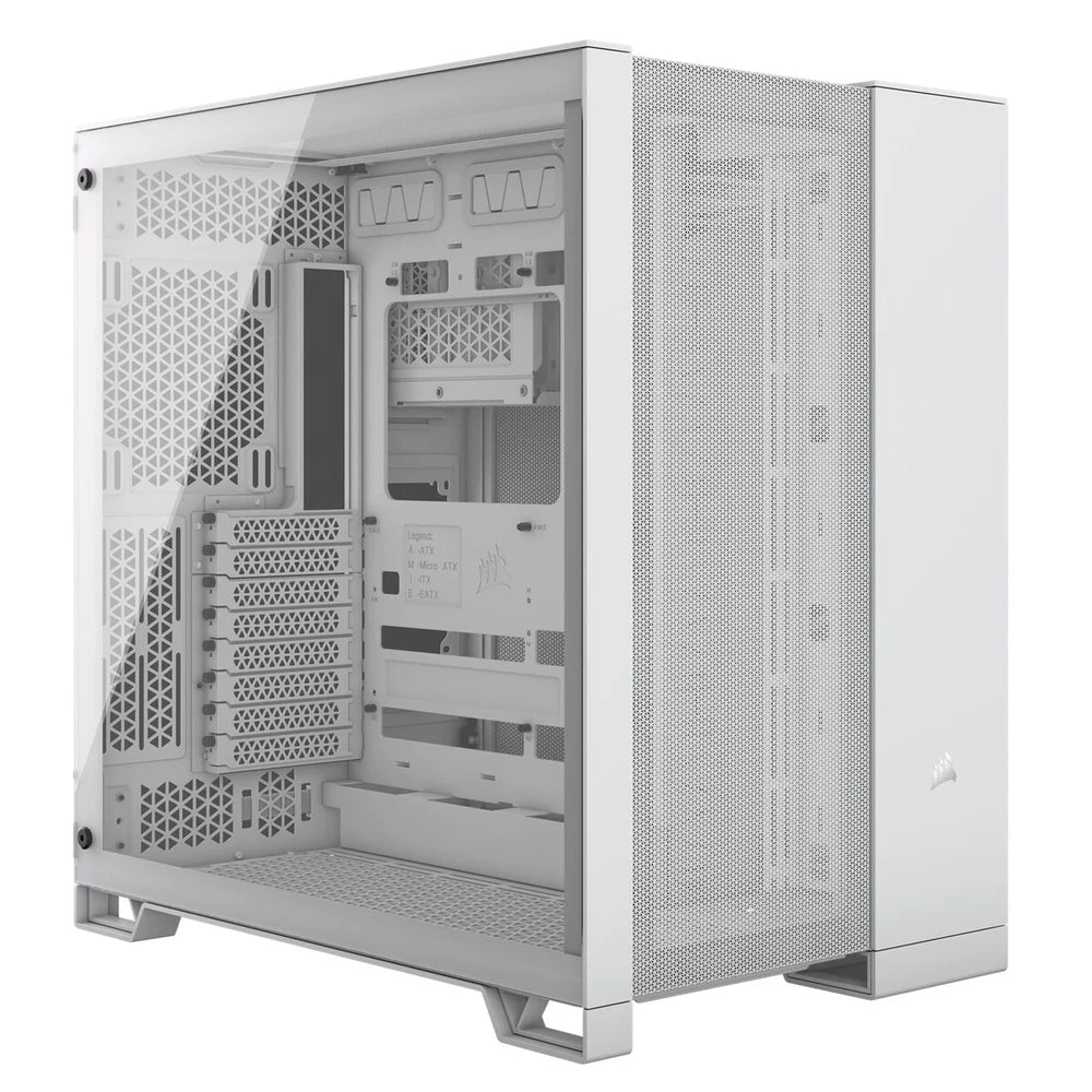 Gabinete Gamer Corsair Airflow 6500d Branco Lateral de Vidro Mini-Itx/Micro-Atx/Atx/E-Atx - Cc-9011260-Ww