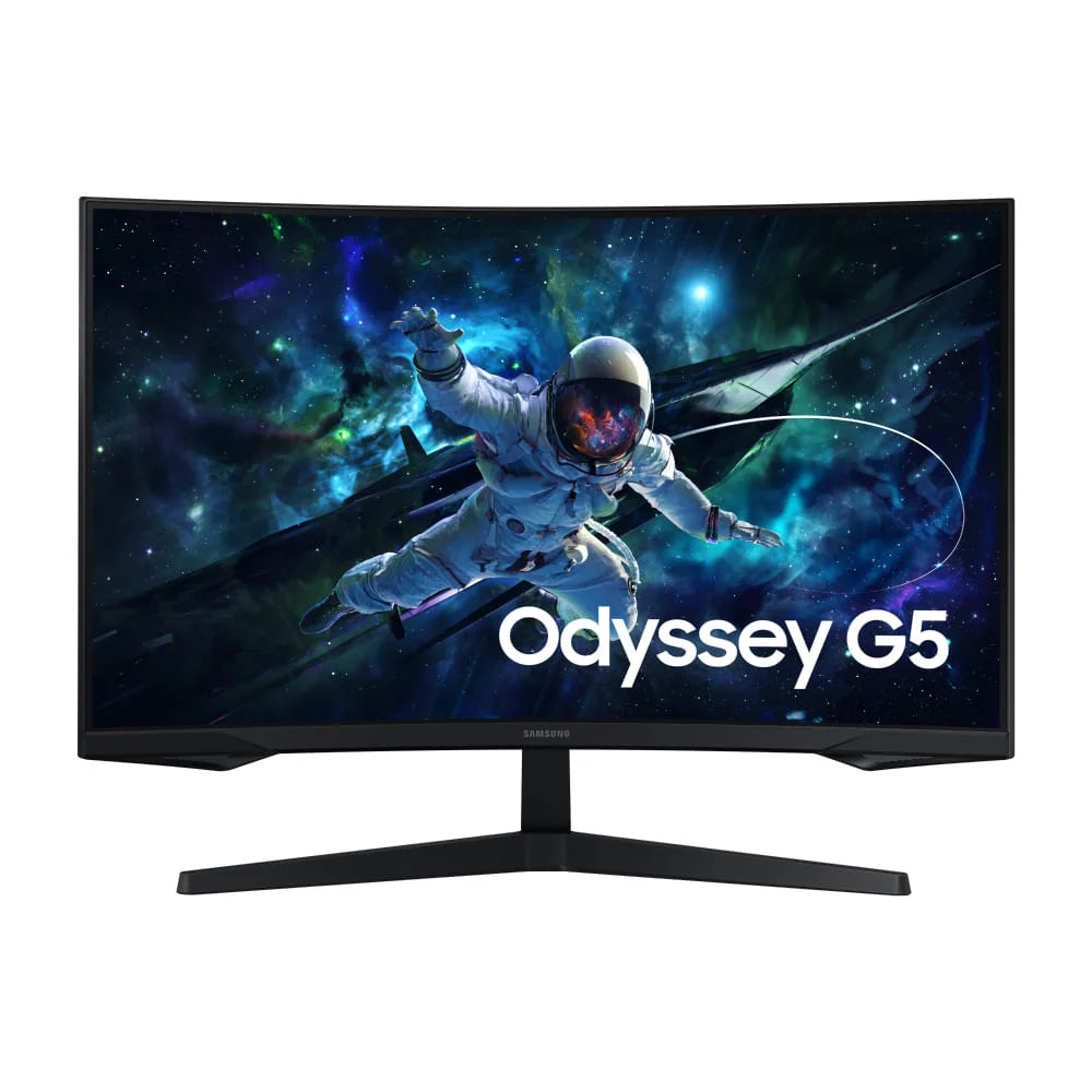Monitor Samsung Gamer 27" Curvo Odyssey G5 Led/Va Qhd 165hz 1ms Hdmi Displayport Usb-C Vesa - Ls27cg552elmzd