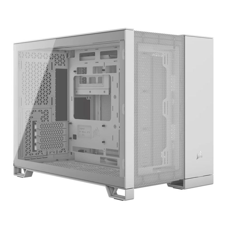 Gabinete Gamer Corsair Airflow 2500d Branco Lateral de Vidro Mini-Itx/Micro-Atx - Cc-9011264-Ww