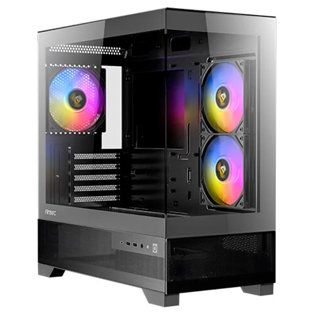 Gabinete Gamer Antec Cx500m Rgb Elite Preto Lateral de Vidro Micro-Atx/Itx - 0-761345-10099-1