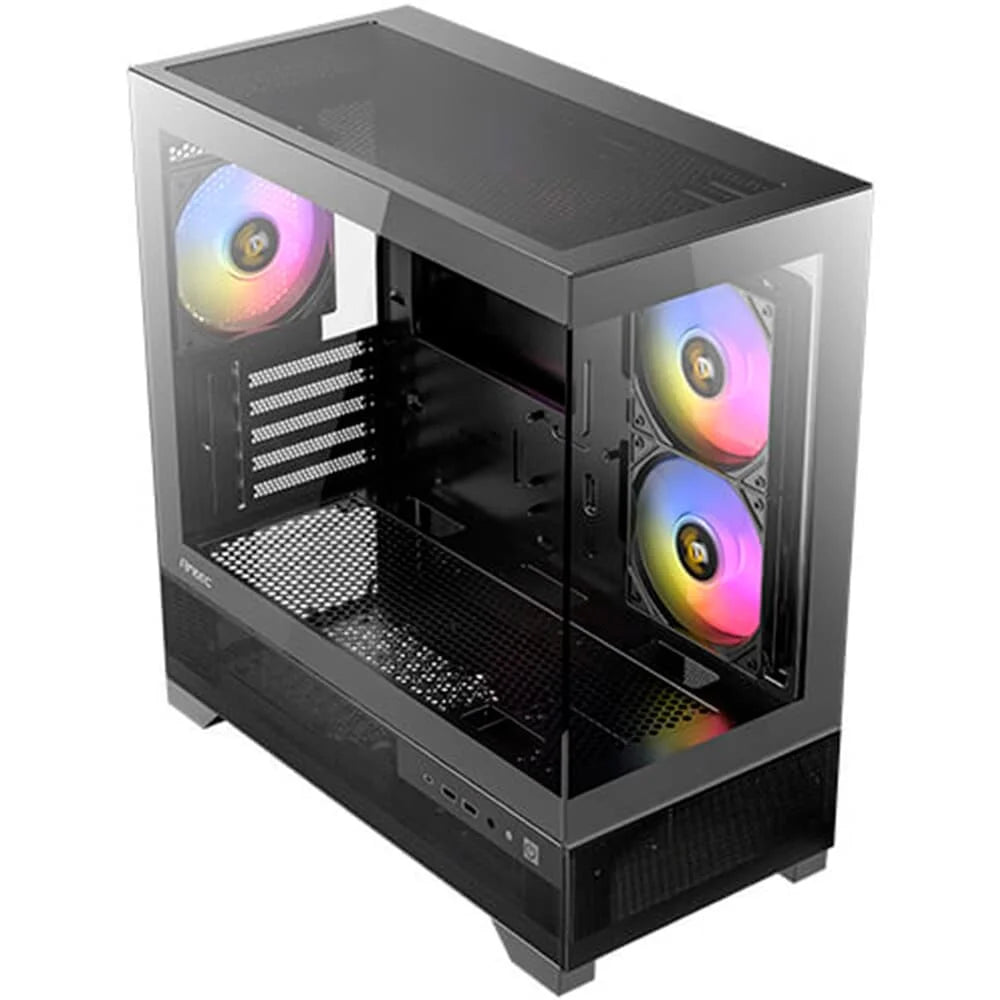 Gabinete Gamer Antec Cx500m Rgb Elite Preto Lateral de Vidro Micro-Atx/Itx - 0-761345-10099-1