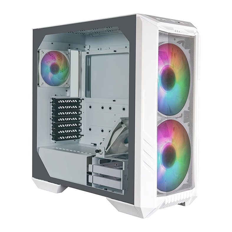 Gabinete Cooler Master Mastercase Haf 500 Branco Lateral de Vidro Mini Itx/Micro Atx/Atx/E-Atx - H500-Wgnn-S00