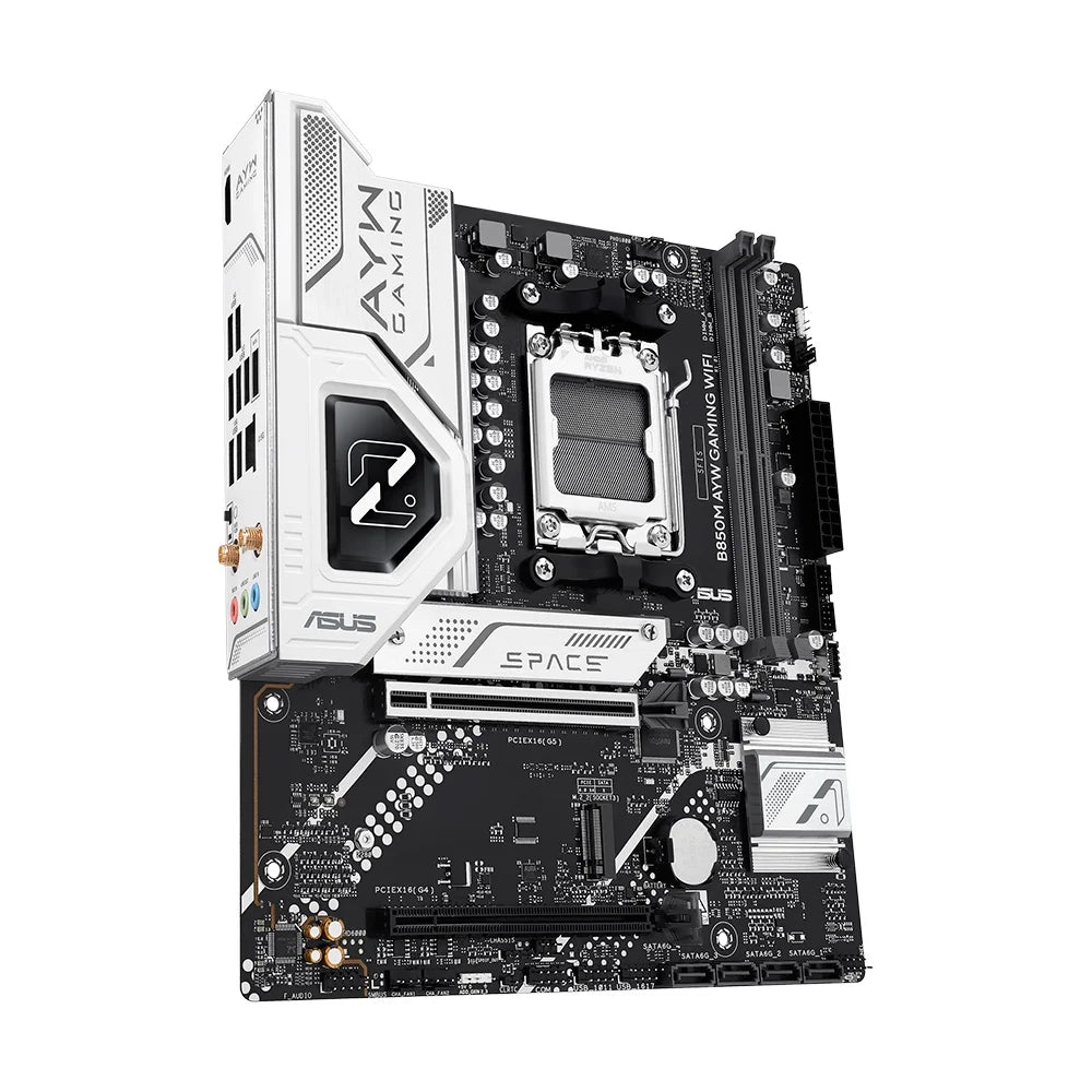 Placa Mae Asus Amd (Am5) Ddr5 Micro Atx - B850m Ayw Gaming Wifi