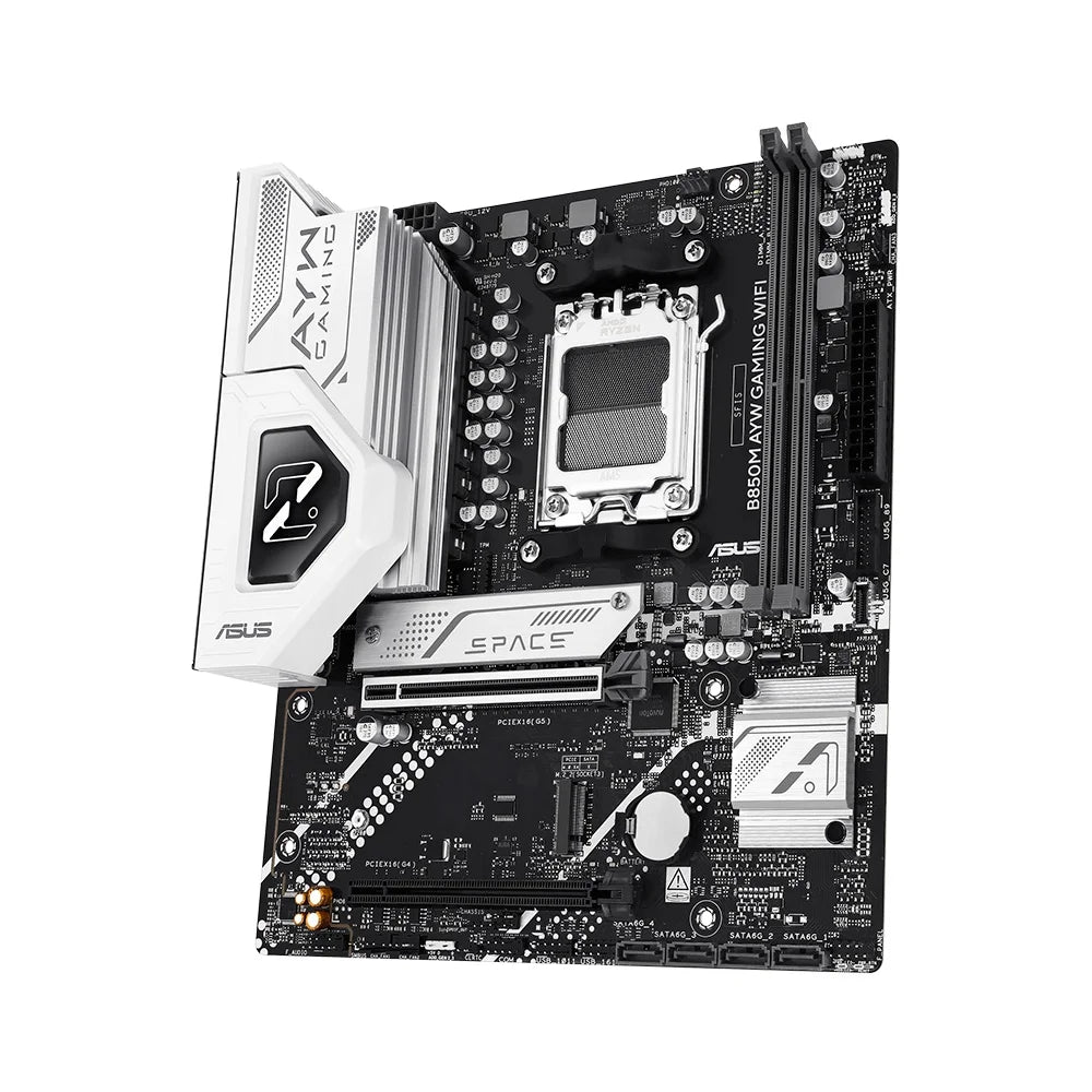 Placa Mae Asus Amd (Am5) Ddr5 Micro Atx - B850m Ayw Gaming Wifi