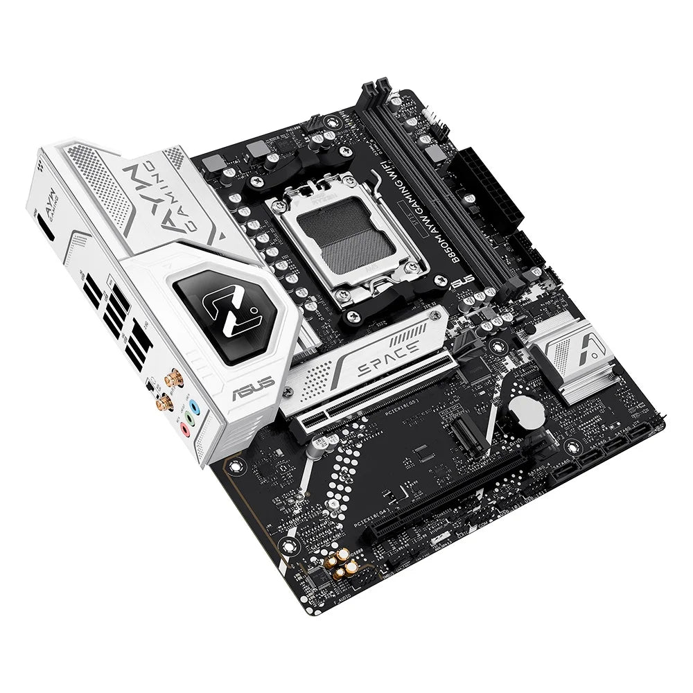 Placa Mae Asus Amd (Am5) Ddr5 Micro Atx - B850m Ayw Gaming Wifi