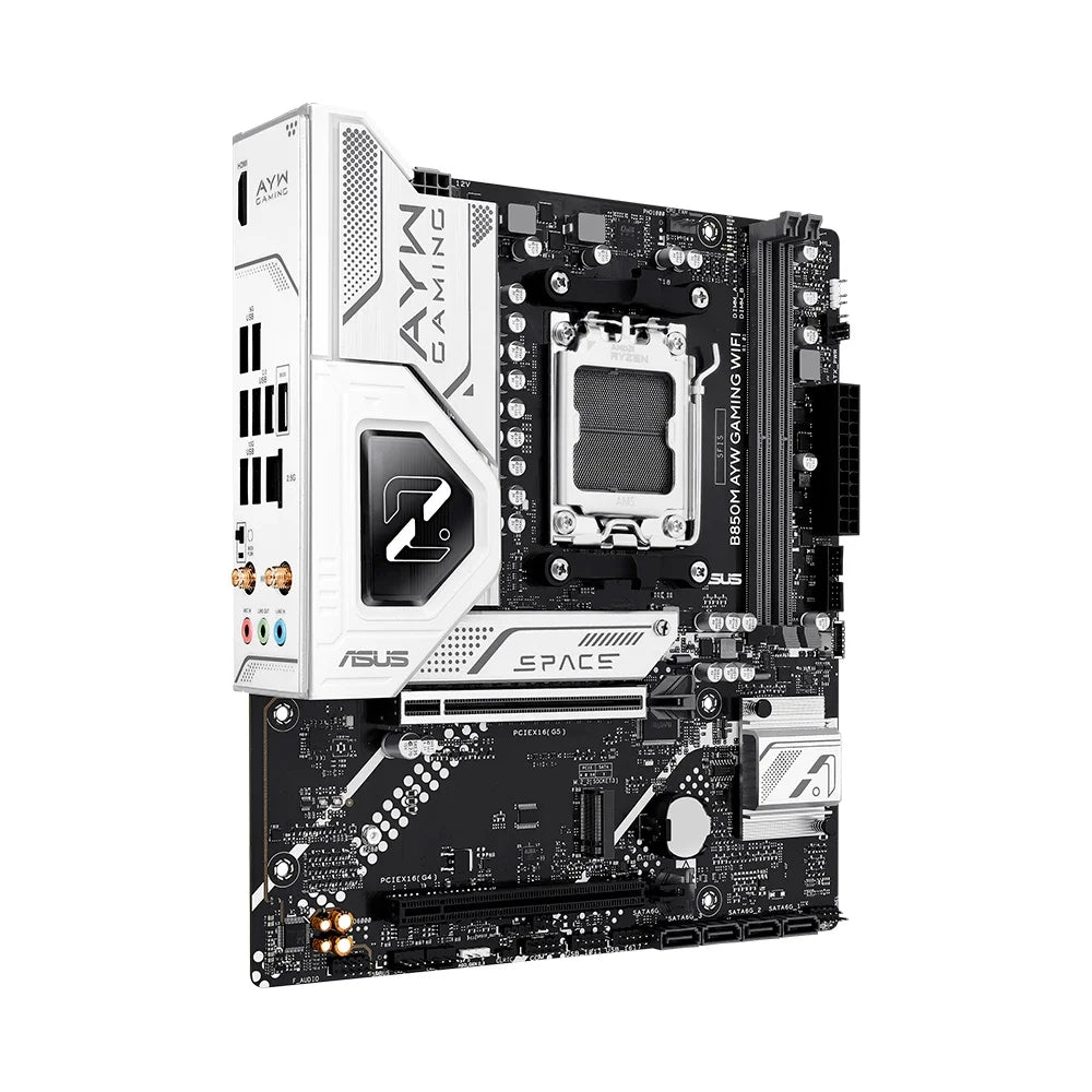 Placa Mae Asus Amd (Am5) Ddr5 Micro Atx - B850m Ayw Gaming Wifi