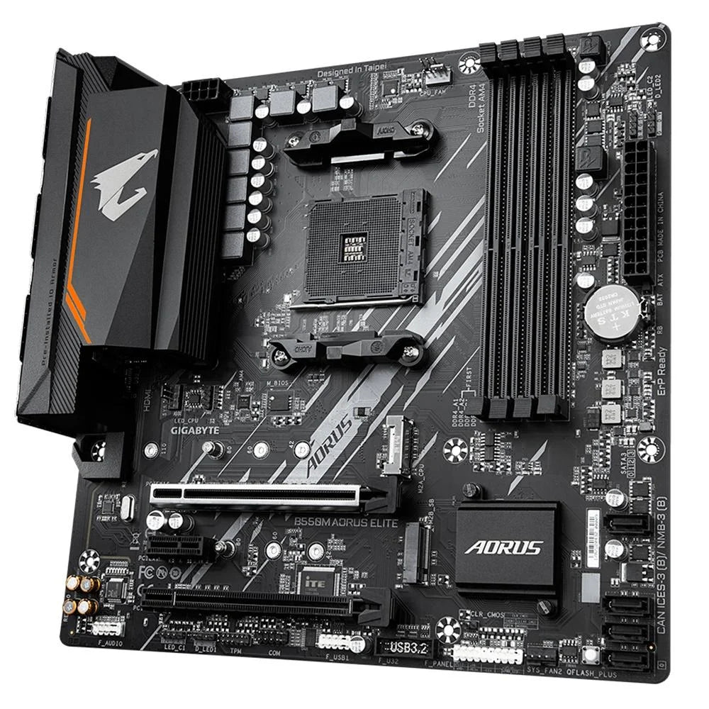 Placa Mae Gigabyte Amd (Am4) Ddr4 Micro Atx - B550m Aorus Elite