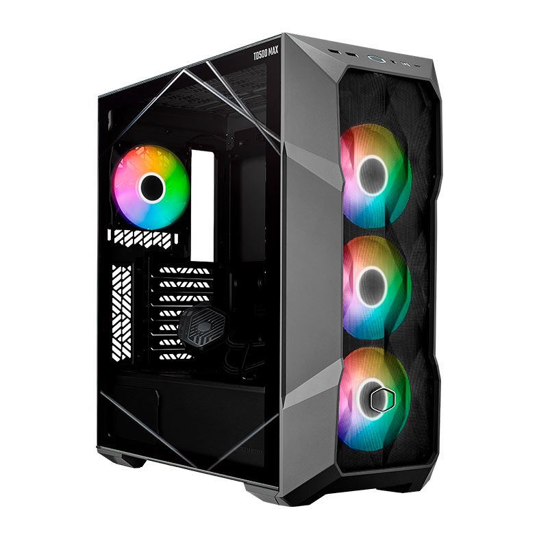 Gabinete Gamer Cooler Master Td500 Max Preto Argb C/Water Cooler e Fonte 850w Gold - Td500v2-Mgnn85-Sl0